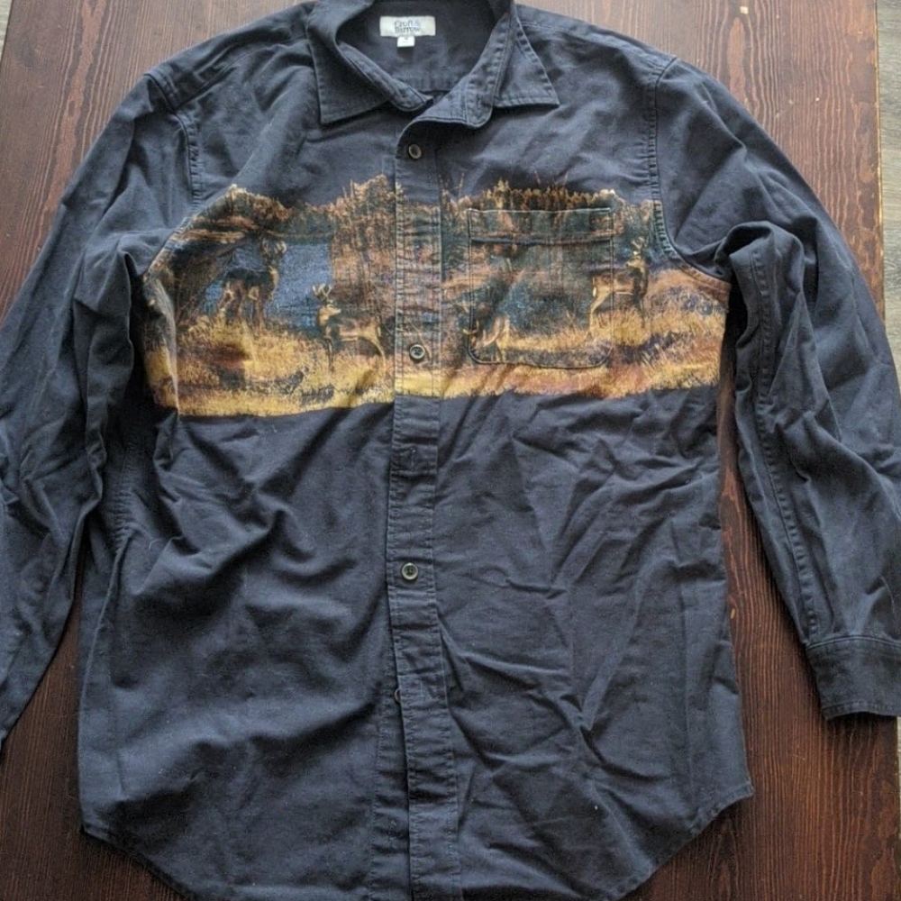 Croft and Barrow Deer Button-Down
